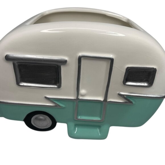 Teleflora Retro Road Tripper Planter - Classic Design with Beige & Green Color - Picture 4 of 7